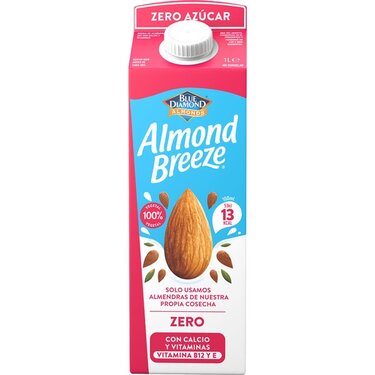 Boisson Almond Breeze Zéro Bio , Sans Sucre et Sans Gluten Blue Diamond 1L