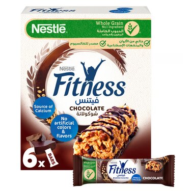 Nestlé Chocolate Fitness Cereal Bar 6x 23.5g