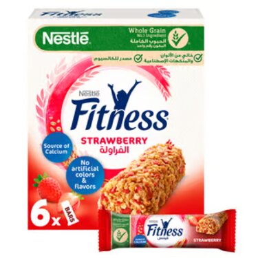 Nestlé Strawberry Fitness Cereal Bar 6x 23.5g
