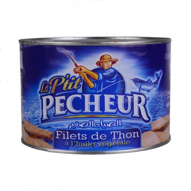 Whole Tuna in Vegetable Oil LE P'TIT PECHEUR 400 g