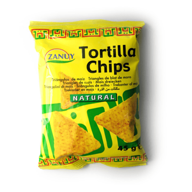 Zanuy Gluten Free Nachos Salted Corn Tortilla Chips 45 g