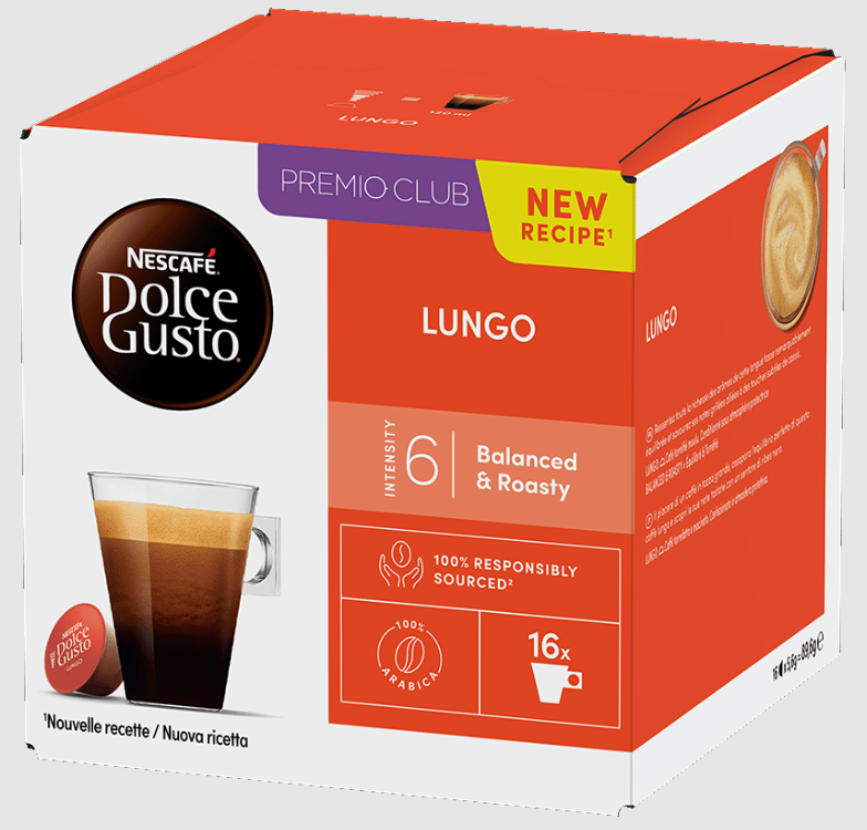 16 Nescafé Dolce Gusto Lungo Capsules
