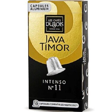 10 Capsules Aluminium Compatibles Nespresso Intenso  Java Timor Dubois N°11