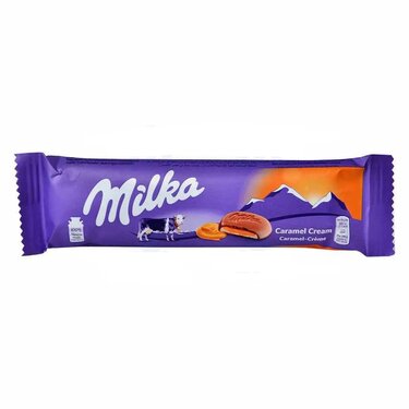 Chocolat au Lait Alpin Fourré au Caramel et Crème Milka 22g