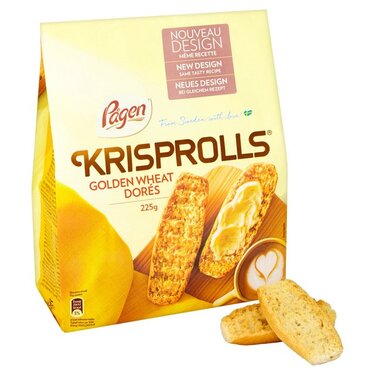 خبز سويدي كريسبرول خبز القمح الذهبي 225 جم 