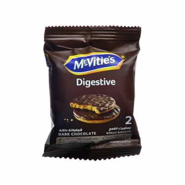 2 McVities Dark Chocolate Digestive Biscuits 33g