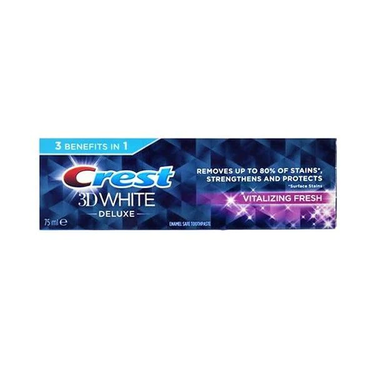 Crest Fresh Vitalizing 3D White de Luxe Toothpaste 75ml