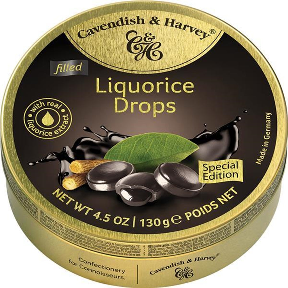 Liquorice Drops Special Edition Candy Cavendish & Harvey 130g