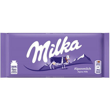 Alpine Milka Milk Chocolate Bar 100 g 