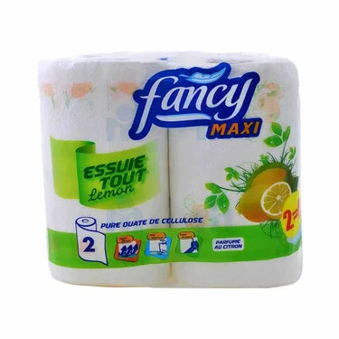 2 Multi-Surface Paper Towels Maxi Lemon Fancy