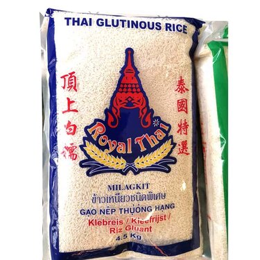 أرز أبيض لزج تايلاندي ملكي تايلاندي 4.5 كجم 