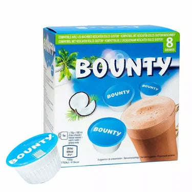 8 Bounty Dolce Gusto Hot Chocolate Capsules