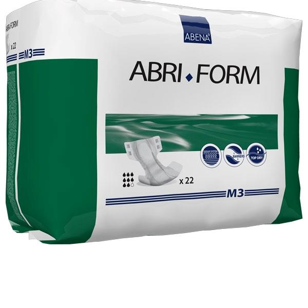 22 Adult Diapers in Scratch Shelter Shape Size M3 Abena