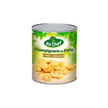 Champignons Coupés de Paris Du Chef 800 g