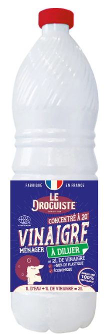 Household Vinegar to Dilute Concentrated at 20° LE DROGUISTE 1L