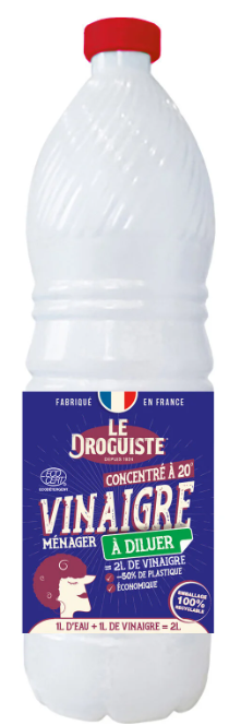 Vinaigre Ménager à Diluer Concentré à 20° LE DROGUISTE 1L