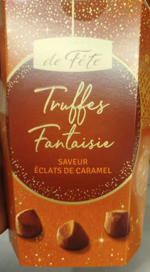 Truffes Fantaisie Saveur Eclats de Caramel Esprit De Fête 250g