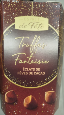 Truffes Fantaisie Saveur Eclats de Fève de Cacao Esprit De Fête 250g