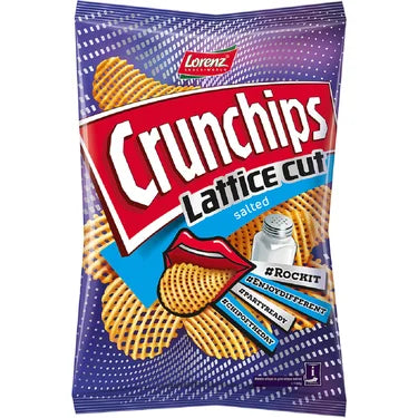 Crunships Lattice Cut Lorenz Salted Crisps 100 g