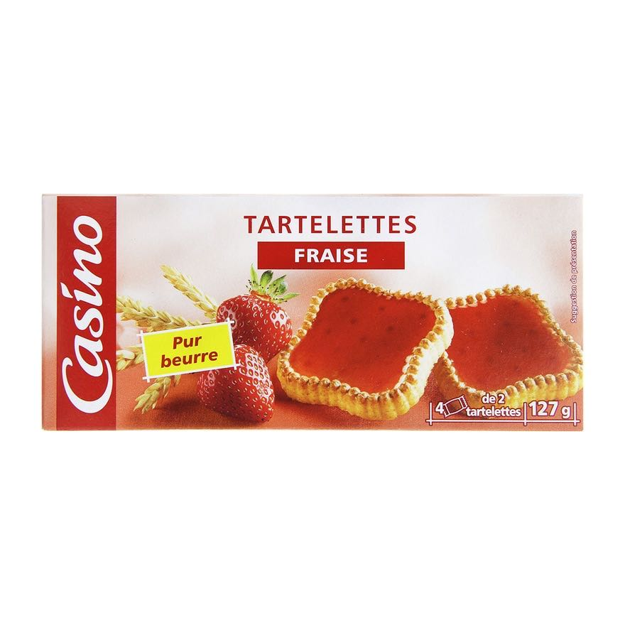 Biscuits Tartelettes Fraise Casino 127 g