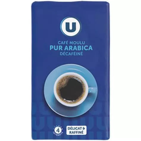 Café moulu Décaféiné Robusta U 250 g