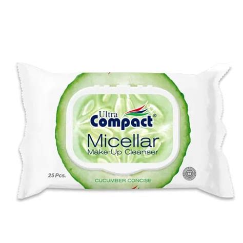 25 Lingettes Démaquillantes Micellar Make-Up Cleanser Ultra Compact