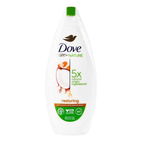 جل الاستحمام دوف المجدد بزيت جوز الهند وخلاصة اللوز 225 مل