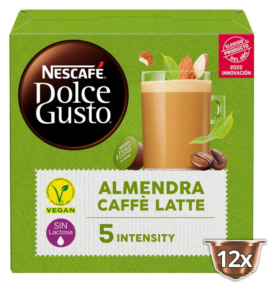 12 Capsules Café au lait Amande ALMENDRA Dolce Gusto