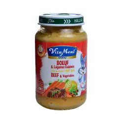 Bœuf et Légumes Cuisinés Sans Gluten ni Lactose Vitameal Baby 200g