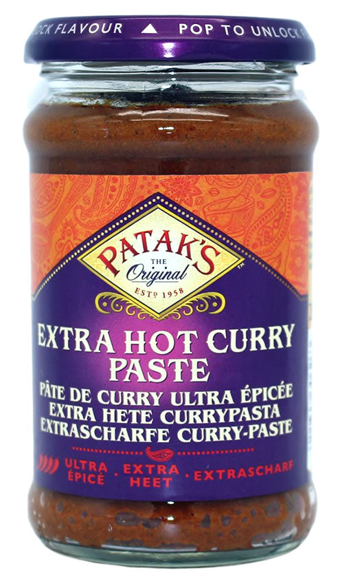 Pâte de curry indien ultra épicée PATAK'S 250ml
