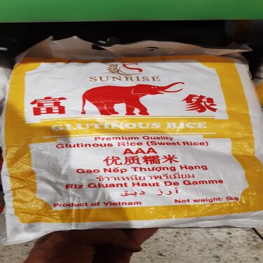 Riz Gluant Blanc du Vietnam Sunrise 5kg