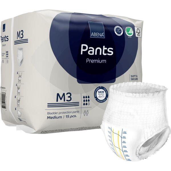 15 Couches Culotte pour adulte Abena Premiun Taille M3 (80 -110 cm)