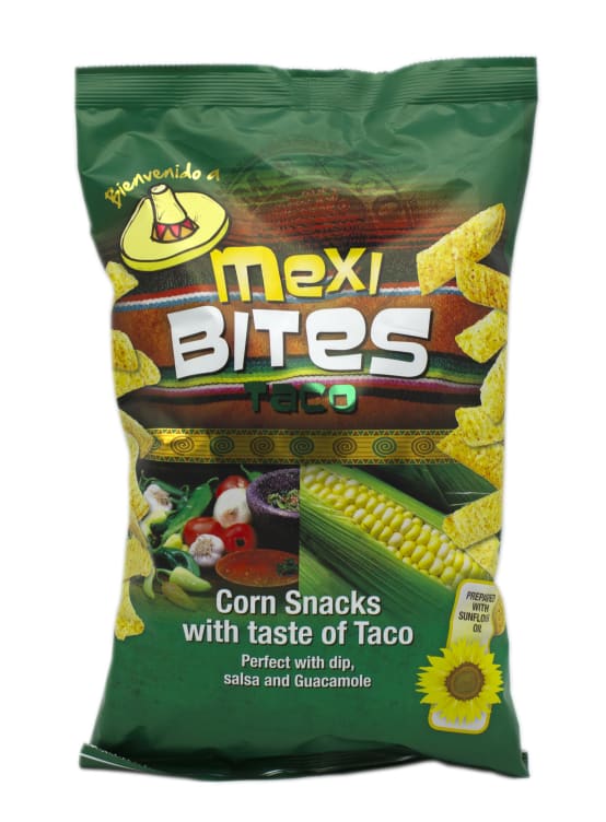 Chips Soufflées de Maïs Goût Tacos Mexi Bites 125 g