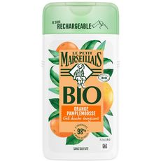 Gel Douche Bio Énergisant Orange Pamplemousse Le Petit Marseillais  250 ml