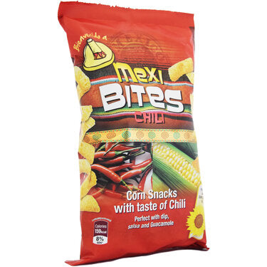 Mexi Bites Chilli Flavor Corn Puff Crisps 125 g 