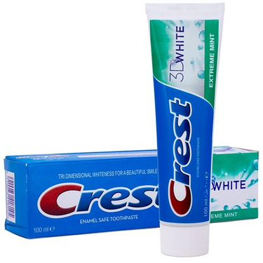 White Mint Crest 3D Whitening Toothpaste 100ml