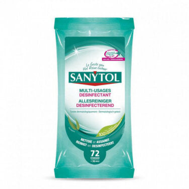 36 Lingettes Désinfectantes Eucalyptus Multiusages Sanytol