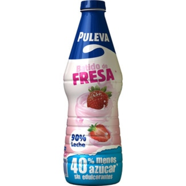 Strawberry Milkshake 90% Gluten Free Milk Puleva 1L