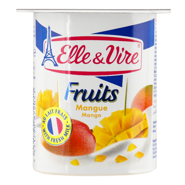 Elle &amp; Vire Mango Fruit Milk Dessert 125 g