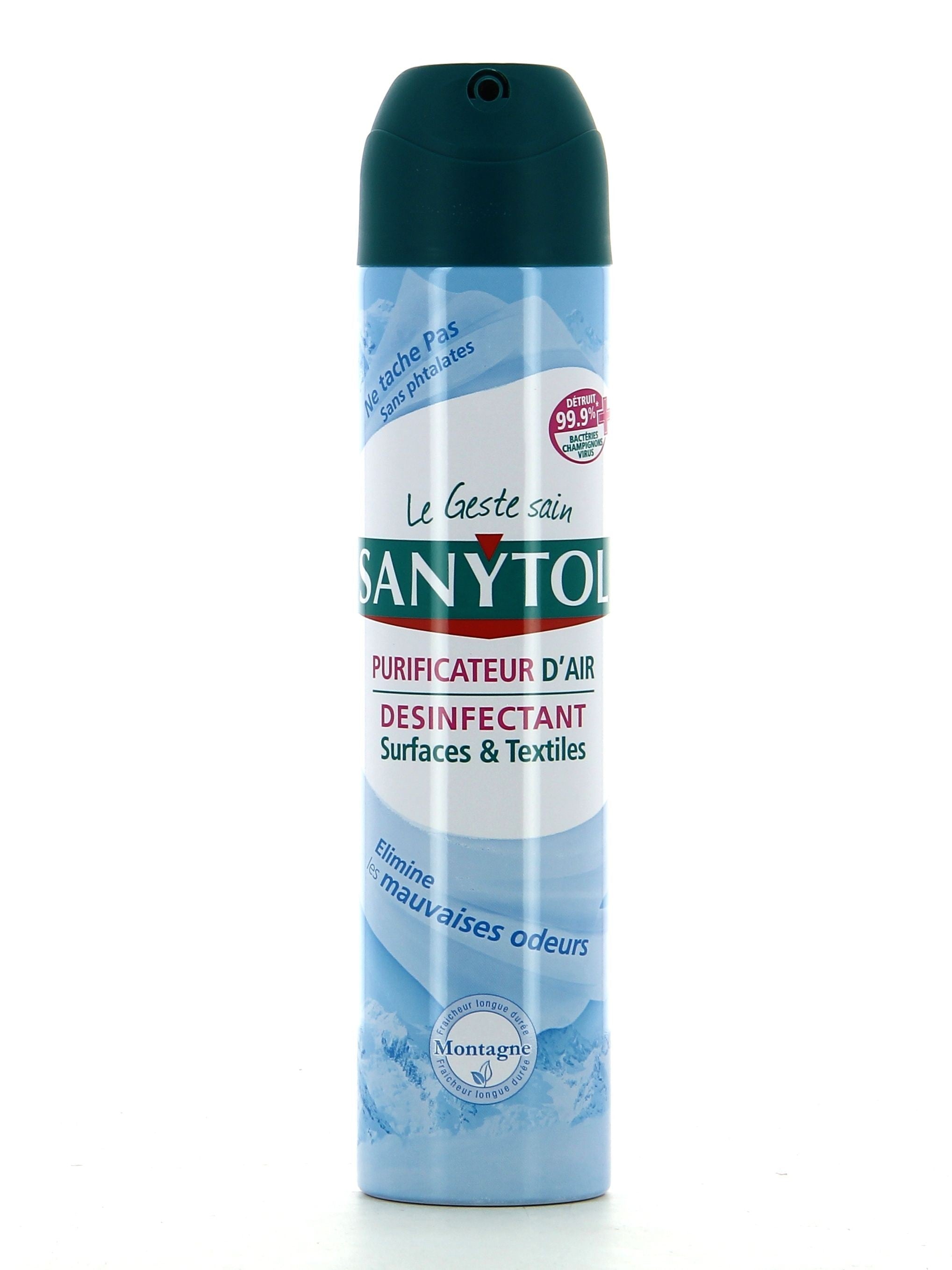 Disinfectant Surfaces et Textiles Fraicheur Montagne  Sanytol