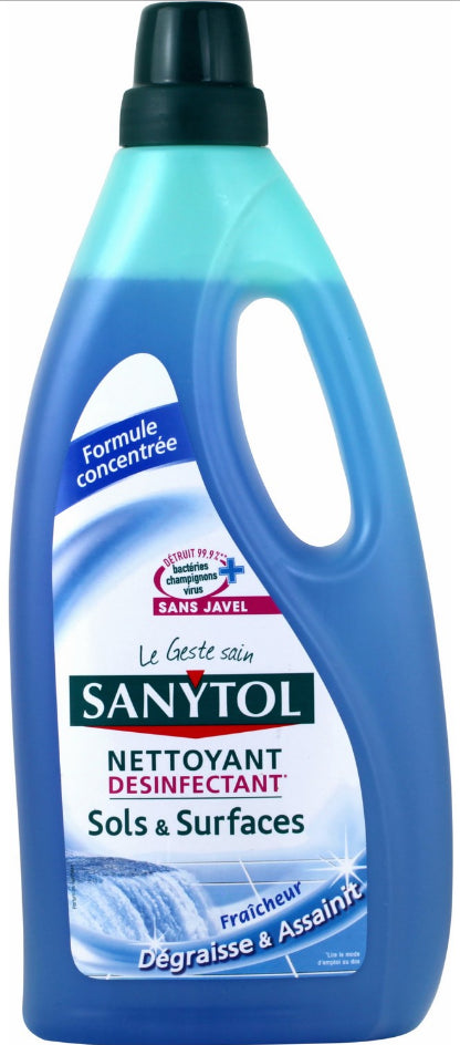 Nettoyant Désinfectant Sols Et Surfaces Fraicheur Sanytol 1L