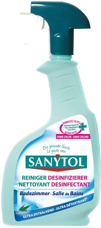 Nettoyant Désinfectant Salle de Bain Ultra Détartrant Sanytol 500ml