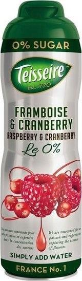 Raspberry &amp; Cranberry Syrup Teisseire 600ml