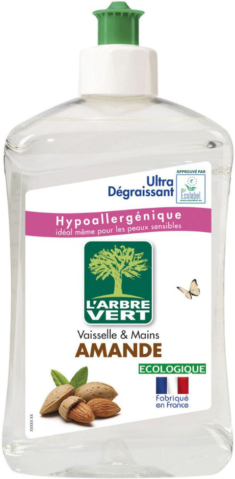 Almond Concentrated Hand &amp; Dish Soap L'Arbre Vert 500ml
