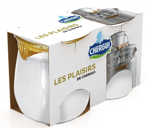 LES PLAISIRS DE CHERGUI NATURE SUCRÉ 2pots de 125g