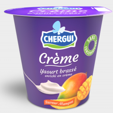 Yaourt Brassé Crème à l'Arôme Mangue Chergui 110g