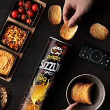 Chips Saveur Extra Hot Cheese & Chilli  Sızzl'n  Pringles 160 g