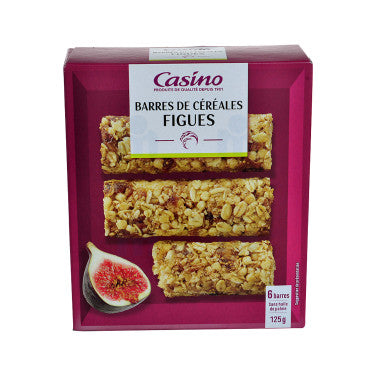 6 Barres Céréalières Figues Casino 125g