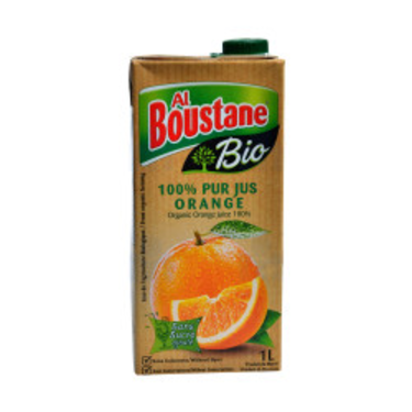 عصير برتقال عضوي 100% البستان 1 لتر