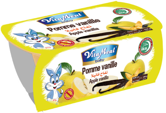 Pomme Vanille Dessert Sans Gluten Vital Meal 200g